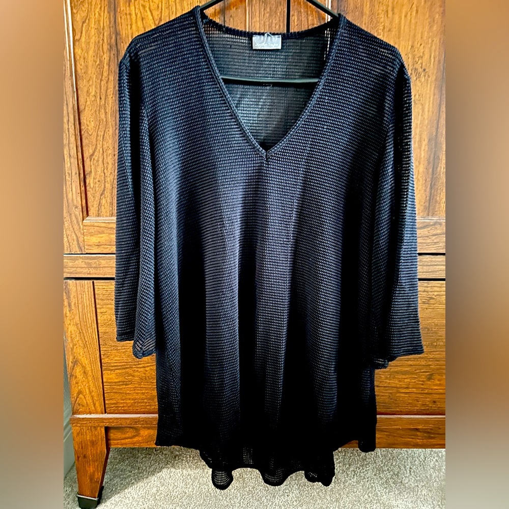 Black Mesh Coverup